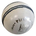 CE Fireworks White Leather Cricket Ball by Cricket Equipment USA (5.5 Ozs, Fireworks White)