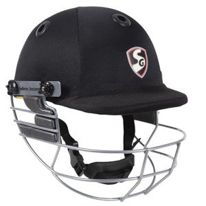 SG Blaze tech Premium Cricket Helmet, Black - Large Size