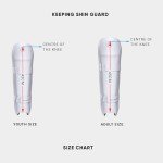 moonwalkr Cricket Wicket Keeping Shin Guards Cricket Guard for Keeper's Height (5'4"-6'6") Wicket Keeping Pads Super Slim Gear Comes with a 3-inch Strap (White, Adult)