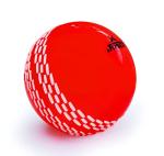 jaspo Synthetic Rubber T-20 Plus Practice Cricket Ball Wind Balls 125-130 GMS for - Indoor Outdoor Street Beach Cricket Red