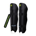 Moonwalkr Slim Wicket Keeping Shin Guards - Black