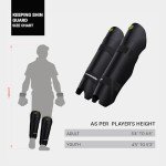 Moonwalkr Slim Wicket Keeping Shin Guards - Black