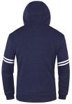 Chrisuno Men's Boy Zipper Slim Fit Hoodie Jackets Outwear Windbreakers Cricket Clothing Navy S