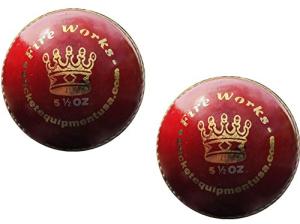 CE Cricket Ball Fireworks 2 Red Balls (5.5 Ozs, 2 Red Balls)