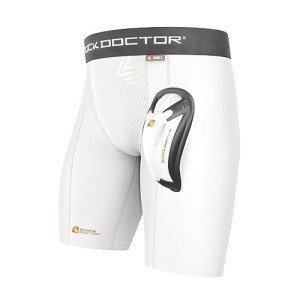 Shock Doctor Adult Compression Shorts with Bio-Flex Cup