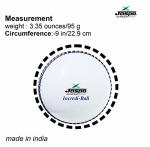 jaspo Incrediball Soft T20 Cricket Training Ball-1 Ball Indoor Outdoor Play and Cricket Practice 229 Cm Circumference, PVC Material, Colour- White