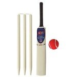 Junior Size 4 Cricket Bat Set - Wooden Gift