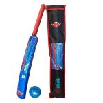Cricket Best Buy CBB Cricket Kit - Blue Plastic Cricket Set for Kids & Adult for Beach & Backyard, Cricket Bat and Ball Set Contain Cricket Bat, Cricket Ball & Carry Bag Size 3