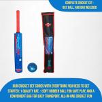Cricket Best Buy CBB Cricket Kit - Blue Plastic Cricket Set for Kids & Adult for Beach & Backyard, Cricket Bat and Ball Set Contain Cricket Bat, Cricket Ball & Carry Bag Size 3