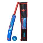 Cricket Best Buy CBB Cricket Kit - Blue Plastic Cricket Set for Kids & Adult for Beach & Backyard, Cricket Bat and Ball Set Contain Cricket Bat, Cricket Ball & Carry Bag Size 3