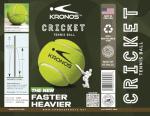 Kronos - Cricket Tennis Ball (1 Pack-3 Balls) (125 GMS Each)