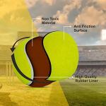 Boldfit Tennis Ball for Cricket Soft Lightweight for Tournament Street Match Lawn, Tennis Court Soft Tennis Ball 3 Pcs