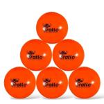 Bratla Wind Cricket Balls - Soft Training Practice Cricket Air Balls for Coaching Indoor & Outdoor - Blue Orange Neon/Yellow Pack of 6 (Neon/Yellow)