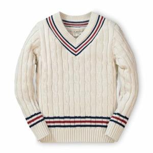 Hope & Henry Boys' V-Neck Cricket Sweater
