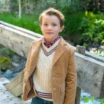 Hope & Henry Boys' V-Neck Cricket Sweater