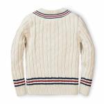 Hope & Henry Boys' V-Neck Cricket Sweater