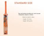 Kashmir Willow Leather Ball Cricket Bat, Exclusive Cricket Bat for Adult Full Size with Free Best Bat Cover & Protection Sheet (Orange Sticker)