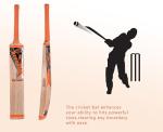 Kashmir Willow Leather Ball Cricket Bat, Exclusive Cricket Bat for Adult Full Size with Free Best Bat Cover & Protection Sheet (Orange Sticker)