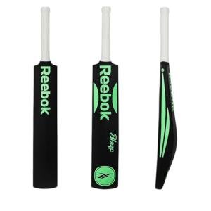 Reebok Blaze Plastic Cricket Bat – Full Size 34" × 4.5", Lightweight PVC, Durable Design for Practice & Recreational Play, Suitable for Ages 15+ (Green)