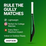 Reebok Blaze Plastic Cricket Bat – Full Size 34" × 4.5", Lightweight PVC, Durable Design for Practice & Recreational Play, Suitable for Ages 15+ (Green)