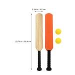 GANAZONO Kids Cricket Set: 4pcs Foam Cricket Bat with Balls Plastic Baseball Bat Exercising Bat Backyard Cricket Sets Baseball Training Game for Kids Adult