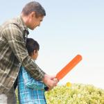 GANAZONO Kids Cricket Set: 4pcs Foam Cricket Bat with Balls Plastic Baseball Bat Exercising Bat Backyard Cricket Sets Baseball Training Game for Kids Adult