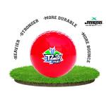 jaspo T20 Plus Practice Cricket Balls Pack of 3 for Indoor Outdoor Play,Weight 120-125 Gm Approx, Colour Red, Synthetic Rubber Material