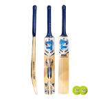 Titan Grade 1 Kashmir Willow Atlas Cricket Bat, Premium Handcraft Design, Rubber Grip, Concave Back Profile, Semi-Round Bottom, Full Size, Two Heavy Tennis Balls Free - Grade 1 Willow Cricket Bat