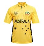 Australia Cricket T Shirt Jersey T 20 World Cup 2017 (Medium) Yellow