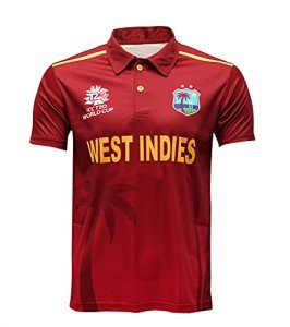 West Indies ODI T20 Cricket Jersey - Maroon