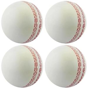Luxylei Cricket Balls for Training, Coaching, 4 Pcs Soft Cricket Ball with Hand Stitched Seam Practice & Excellent Bounce Skills for All Age