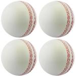 Luxylei Cricket Balls for Training, Coaching, 4 Pcs Soft Cricket Ball with Hand Stitched Seam Practice & Excellent Bounce Skills for All Age