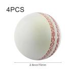 Luxylei Cricket Balls for Training, Coaching, 4 Pcs Soft Cricket Ball with Hand Stitched Seam Practice & Excellent Bounce Skills for All Age