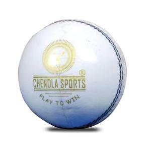CHENDLA SPORTS V9A 4 Panel Cricket Leather Ball - Adult Size White