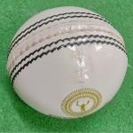 CHENDLA SPORTS V9A 4 Panel Cricket Leather Ball - Adult Size White