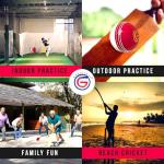 Soft Rubber Cricket Ball for Practice | Outdoor & Indoor Practice Cricket Ball with Core & Stitched Seam | Realistic Feel, True Bounce & Swing for Practice, Honing Skills & Family Fun (1-Red&White)