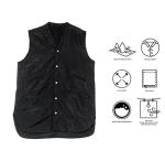 Cricket In-Vest Cover Up Salon Vest – Lightweight, Water-Resistant Crinkle Nylon with Snap Front Closure, Two Convenient Pockets, and Comfortable One-Size-Fits-Most Design for Hair Stylists & Barbers