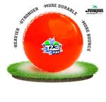 jaspo Synthetic T-20 Plus Practice Cricket Ball Wind Balls 125-130 GMS for - Indoor Outdoor Street Beach Cricket Pack of 3 Orange