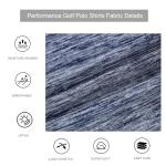 Alex Vando Mens Golf Shirt Moisture Wicking Quick-Dry Short Sleeve Casual Polo Shirts for Men,Navy-2,3XL