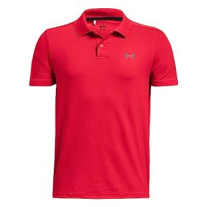 Under Armour Boys Performance Polo, (600) Red / / Black, Large