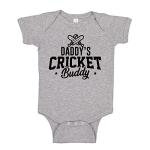 Daddy's Cricket Buddy Baby Bodysuit One Piece 6 mo Athletic Heather