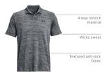 Under Armour Men's Performance 3.0 Polo, (012) Pitch Gray / / Black, XX-Large