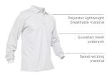 MAGCOMSEN Polo Shirts for Men Long Sleeve Mens Golf Shirts T Shirts Fishing Shirts Work Shirts for Men Casual Shirts Summer Shirts Golf Polo Shirts for Men White