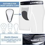 Legendfit Youth Boys Football Baseball Compression Shorts w/Cup Protector Athletic Sliding Underwear Lacrosse Cricket