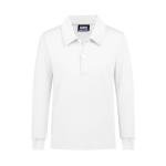 QBK Boys' Performance Polo Kids Collared Golf Shirts Long Sleeve School Uniform for 4T-16Y(White XL)