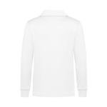 QBK Boys' Performance Polo Kids Collared Golf Shirts Long Sleeve School Uniform for 4T-16Y(White XL)