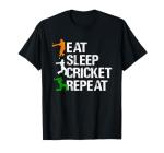 Ball Sports Apparel Unisex-Adults, Kids Black Cricket T-Shirt