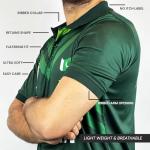 Generic Pakistan Cricket Team Fan Jersey,T-Shirt Regular Fit Strechable 100% Polyster Small Medium Large XL New-Made in Pakistan (US, Alpha, Large, Regular, Regular, Green)