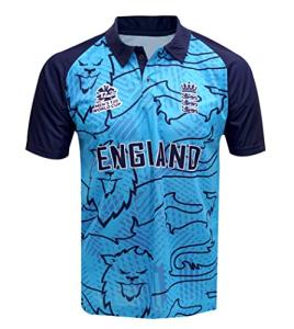 England ODI Cricket Jersery Worldcup T20 Shirt (US, Alpha, Small, Regular, Regular, Blue)