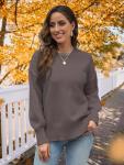 Womens Sweaters Plus Size Tops Fall Fashion Winter Clothing Women's Oversized Sweatshirts Crewneck Long Tunics Pullover Cashmere Chunky Cardigan Sweaters Old Money Anthropologie Clothes Nutmeg XXL